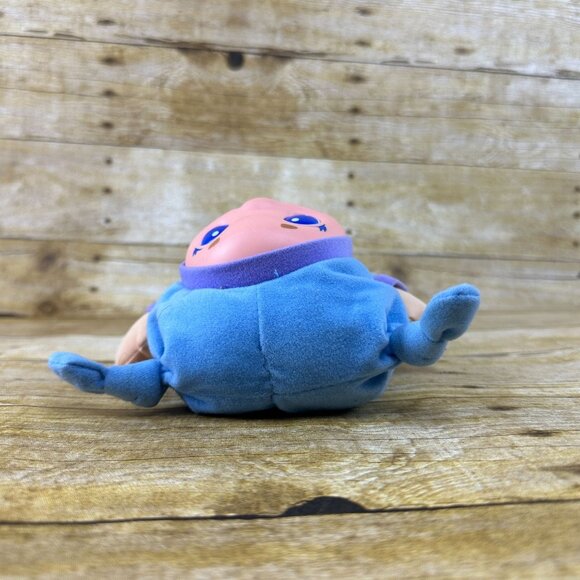 Playskool Lullaby Gloworm 2005 Bug Toy Light Up Green Blue Shirt 6 Songs 06552 - Picture 4 of 9